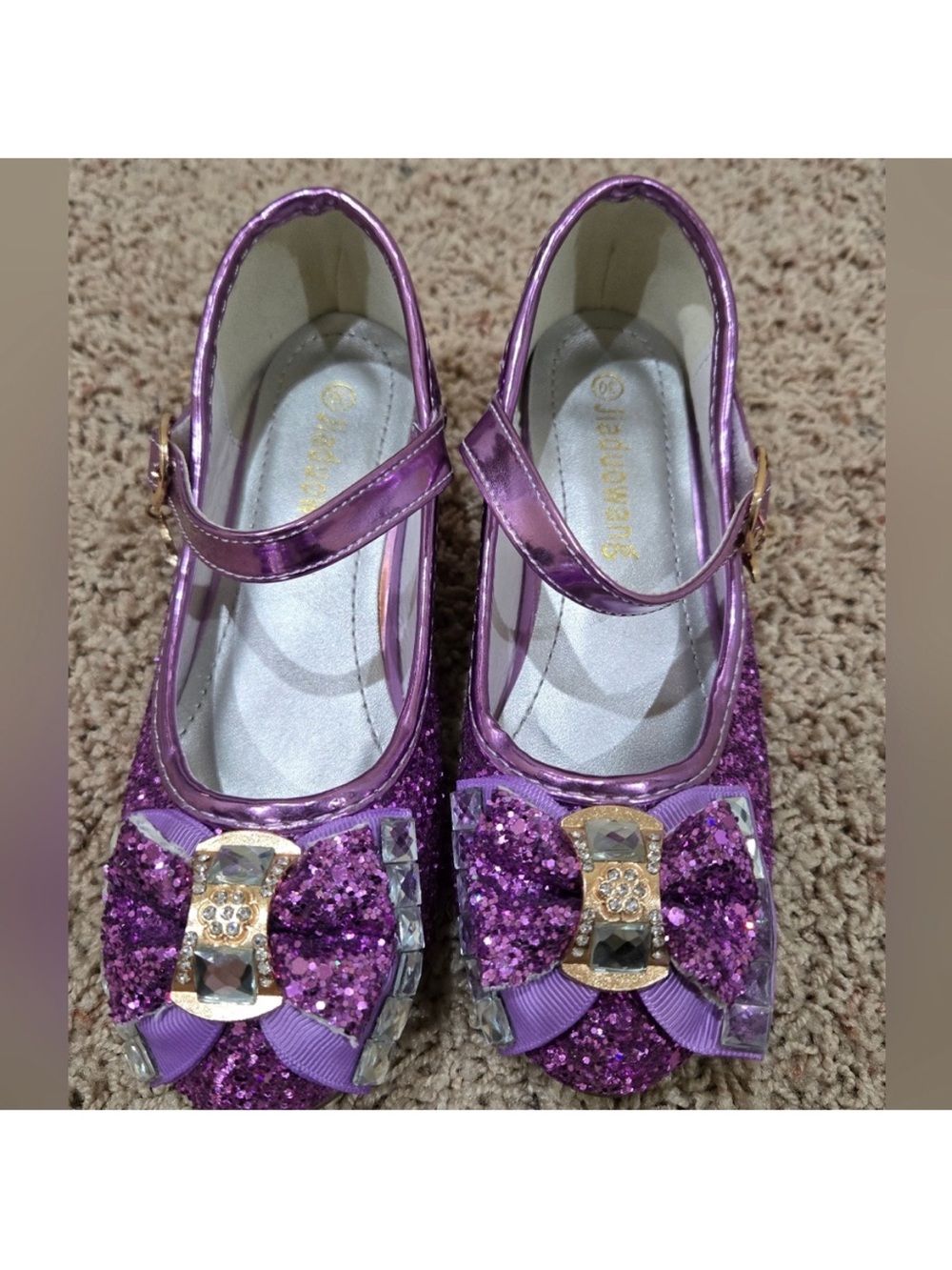 Girls purple dress up shoes